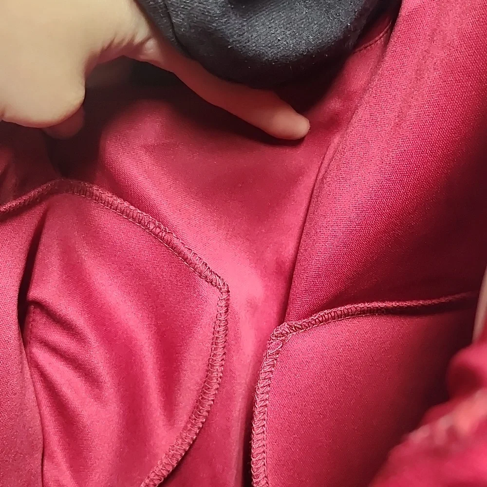 Azazie One-Shoulder Burgundy Dress - Picture 6 of 6